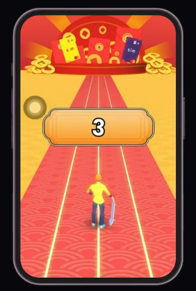 Sim Runner:互動小遊戲獲客