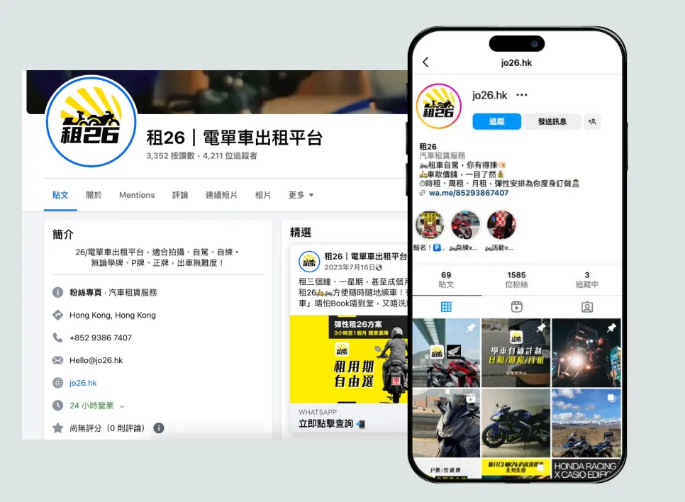 租26:由零打造全港最大電單車租用平台